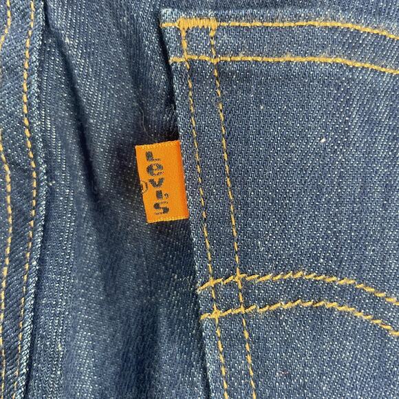 Levi's Jeans Womens 6 Blue 1974 Bell Flare Bell Bottom Orange Tab Stretch Denim - Picture 10 of 16